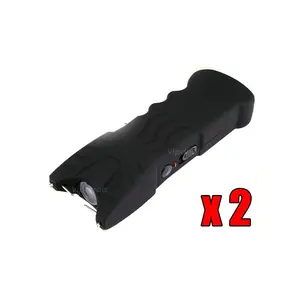 (2) VIIPERTEK BLACK VTS-979 Heavy Duty Handheld LED Flashlight Rechargeable for Indoor & Outdoor Use