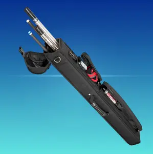 EVO 2x3 Hard Cue Case - Black | Holds 2 Butts & 3 Shafts | Durable Synthetic Leather, Velvet-Lined Interior, Accessory Pocket, Adjustable Shoulder Strap