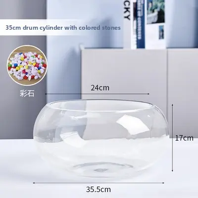 35 drum tank comes with colored stones + fish food
