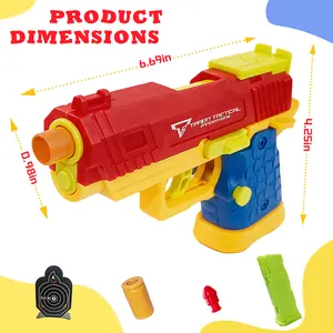 Pocket Soft Dart Blaster for Kids | Mini TTI 2011 Auto Shell Eject Toy | Safe for Small Hands | Fun Educational Play | Ideal Birthday Gift for Boys Continuous Firing Soft-Shoot Pistol
