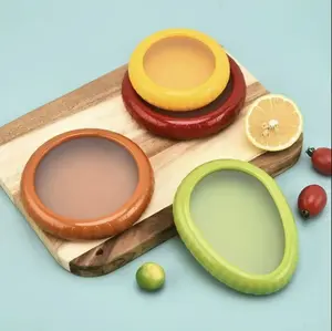 Must-Have Silicone Food Containers! 4Pcs Cute Sealed Boxes for Fruit & Kitchen Storage