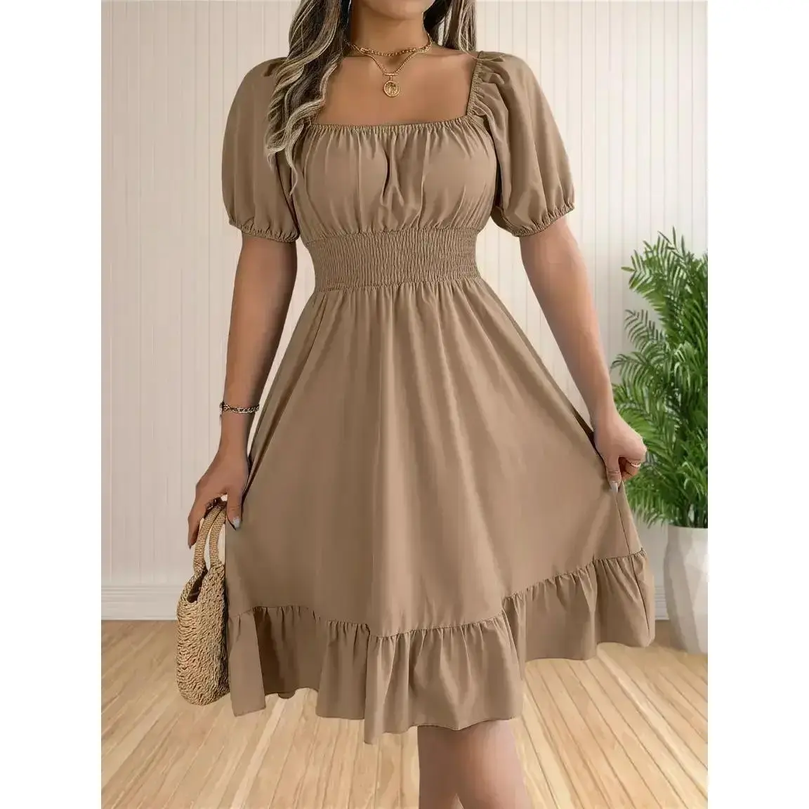 open lace back dress Hnewly DRESS TO IMPRESS Purple Sexy Elegant Mini Dress Women 2024 Summ –  hnewly main image 1