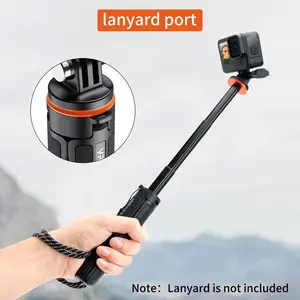Extendable Selfie Stick Tripod, Portable Selfie Stick Tripod, Camera Tripod for GoPro Max Hero 10 9 8 7 6 5 4, DJI Osmo Action, Insta 360 One R and More Action Camera