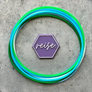 “We Only Have One” / Silicone Stacking Bracelets / Holiday Collection Stack - Earth Day / Multi-Colored