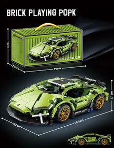 2026 Edition Mini Building Car Racing Set - STEM Building Toy Gift, Creative Construction Kit for Kids & Car Enthusiasts