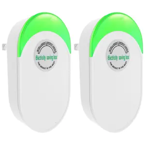2/4 Pcs Power Saver 90V-250V Electric Energy Saver US Standard Household Electricity Saving Box Smart 20-50% Electric Bill Killer for Home Office Market Factory