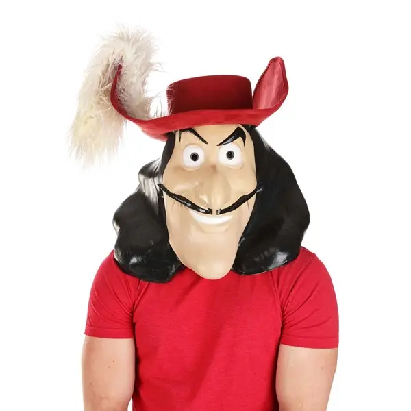 Adult Captain Hook Latex Mask
