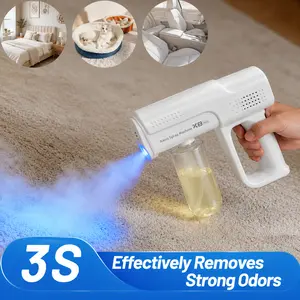 Nano Blue Light Probiotic Deodorizer, indoor odor removal, pet deodorant. Bio-enzymes break down urine, disinfect and deodorize, Plant-extracted, safe and non-toxic for pets, Floral scent Air Freshener Spray