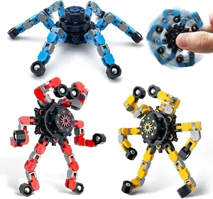 GL Decompression Fidget Toy - Transformable Chain Robot Spinner for Stress Relief & Fun - Perfect for Kids & Adults