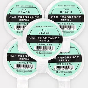 Tiki Beach Car Fragrance Refill 0.2 fl oz 6 mL Scented Air Freshener