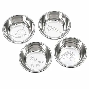 Unicorn Stainless Steel Kids Bowls — Set of 4 Magical Designs | BPA-Free, Dishwasher Safe