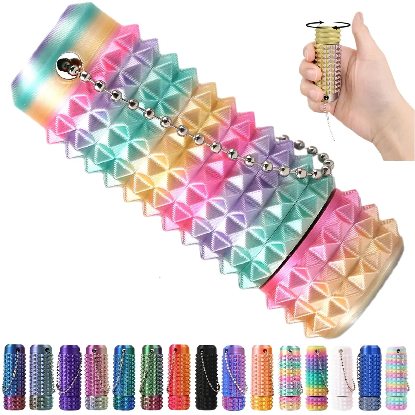 Little Ouchies Pain Fidget, Pain Stim Fidget for Stress Relief & Focus, Little Ouchies, Mini Fidget Toys, 3D Printed with Hard Spiky Fidget Massage Keychain
