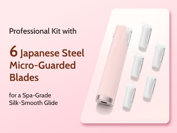 Sonic Dermaplaning Tool for Face, Rechargeable Peach Fuzz Remover with LED Light, 3-Speed Vibration for Smooth Radiant Skin, 6 Replacement Blades, Electric Facial Hair Removal Tool for Women, Exfoliating Face Shaver for Glowing Skin Sonic Dermaplaning Tool for Face, Rechargeable Peach Fuzz Remover with LED Light, 3-Speed Vibration for Smooth Radiant Skin, 6 Replacement Blades, Electric Facial Hair Removal Tool for Women, Exfoliating Face Shaver for Glowing Skin