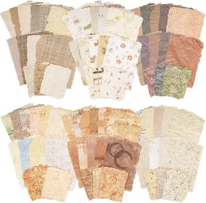 168 Sheets Scrapbook Paper and Embossed Textured Paper Assorted Set,6 Pack Mixed Special Paper for Scrapbooking Planner Bullet Junk Journal Supplies Collage Card Embellishment