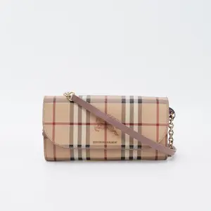 Pre-owned BURBBERY pvc Crossbody Bags Burberry Haymarket Check BGP209200