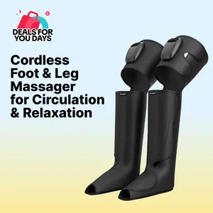 【FIT KING】Air Compression Cordless Foot and Leg Massager, Leg Massager, No External Hoses & Handheld Controller, Easy to Use for Travel, Mom, Dad, Athletes, mothersday gift summerwins