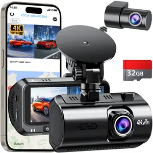 Befumly 4K Dual Dash Cam for Cars: Front & Rear Dash Cameras with WiFi GPS - Easy USB Setup for Commuters’ Daily Driving and Accident Evidence