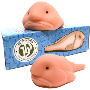 Squishy Blobfish - 2 Pack - Funny Ugly Cute Blob Fish Squishies - Novelty Gift - Squish Stress Relief Toy - Make Everyone Laugh - Gag Gift for Family, Coworker, Classroom