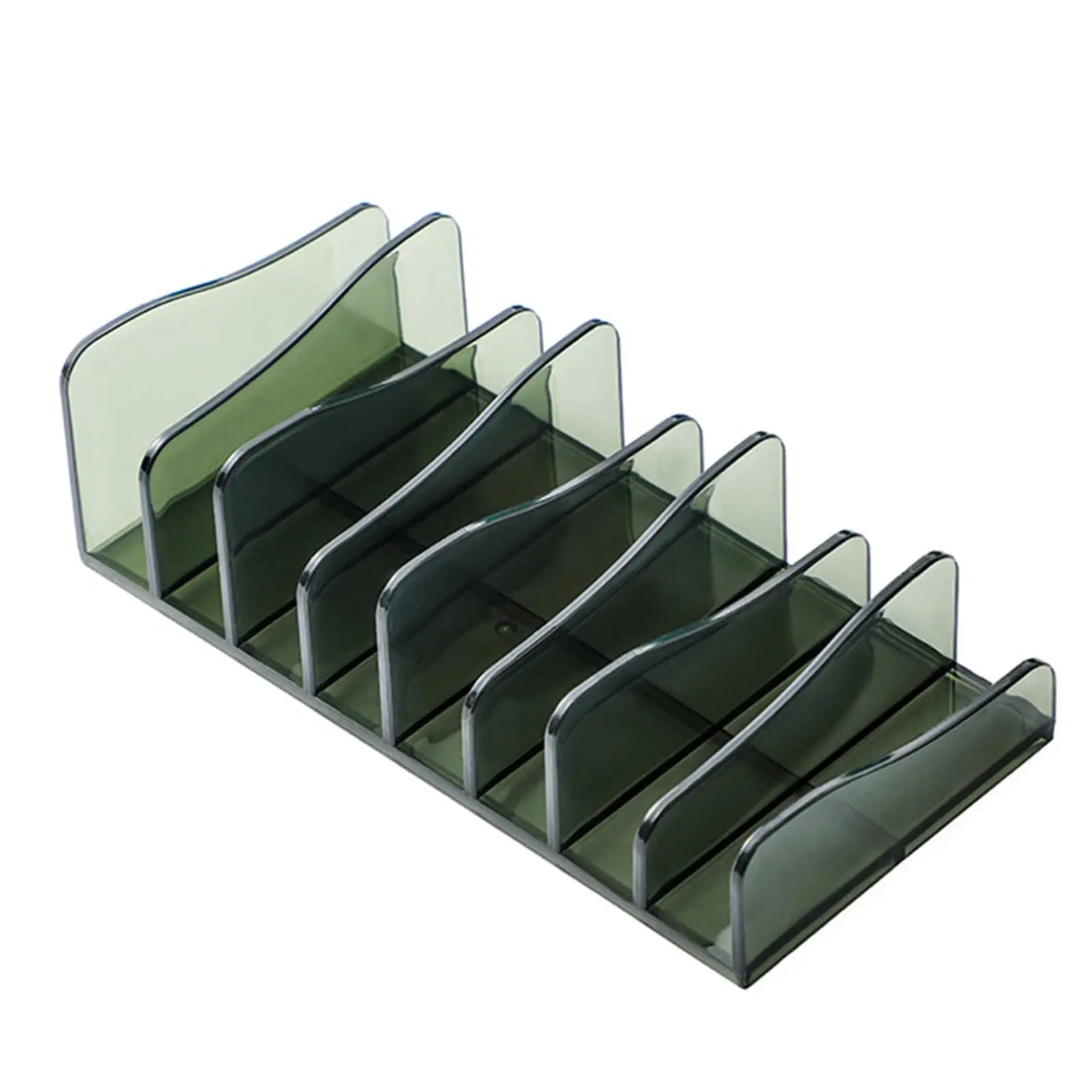 Eyeshadow Palette Organizer 8 Section Makeup Cosmetics Display Storage Holder For Palettes Sunglasses (green)