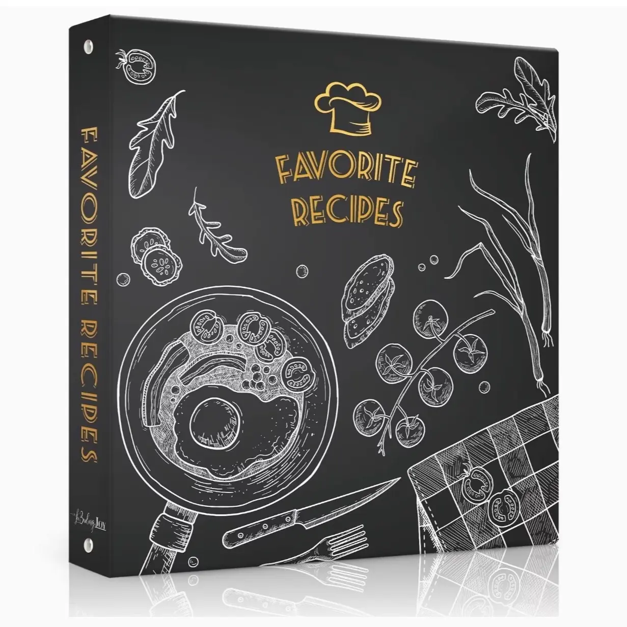 Recipe Binder 8.5x11 3 Ring, Recipe Book to Write in Your own Recipes, Family Recipe Binder Full Page with Plastic Sleeves for Gifts