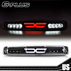 Fit for 99-07 Silverado/Sierra Third Brake Light 3D LED Bar Third Tail Brake Light Cargo Lamp Black