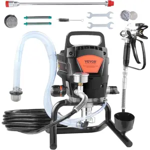 VEVOR Stand Airless Paint Sprayer with Cart, 950W 3000PSI High Efficiency Electric Airless Sprayer, Fine and Even Painting Effect, Paint Sprayers for Home Interior and Exterior Furniture and FencesVEVOR Super Brand Day