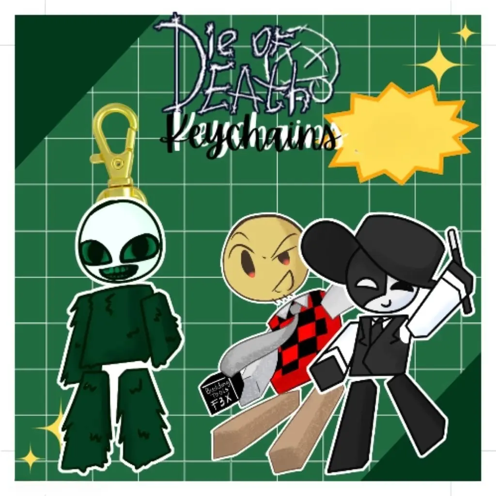 Roblox DoD Keychains, Roblox Die Of Death Character Acrylic Keychains, Cute, Durable, And Perfect For Bags, Keys, Or Gifts. Great For Daily Use Or As Thoughtful Little Gifts For Your Friends And Yourself.