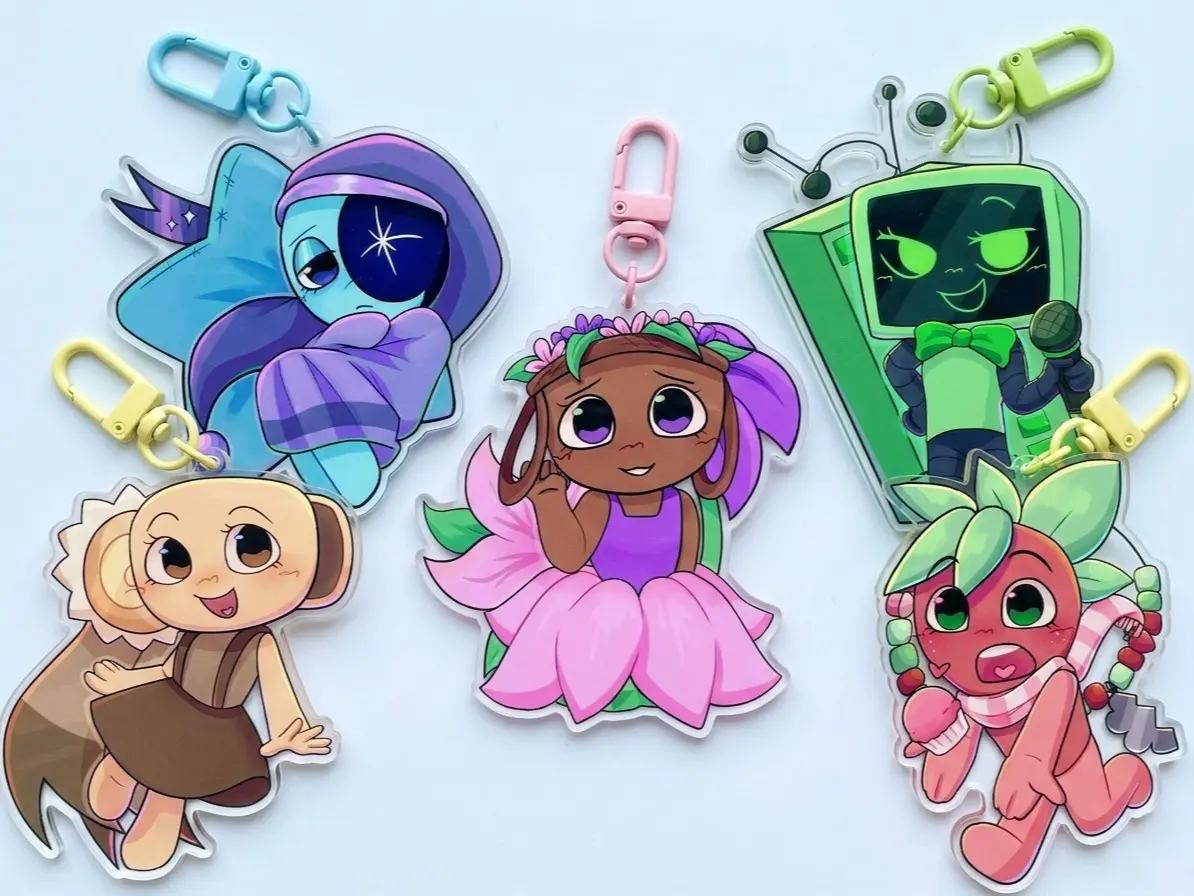 Dandy's World Acrylic Keychains Perfect For Bags, Keys, Or Gifts
