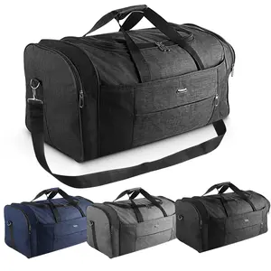 70L Large Capacity Oxford Duffel Bag, Water Resistant Travel Duffle with Separate Shoe Compartment, Reinforced Handle & detachable Shoulder Strap, Overnight Weekender Sports Gym Bag for Men Women
