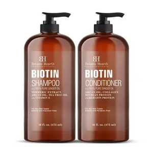 Biotin Shampoo and Conditioner Set with Ginger Oil & Keratin