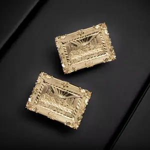 Last Supper Earrings 14k Gold Plated Elegant Luxury Religious Stud Earrings for Men Women Christian Jewelry Gift