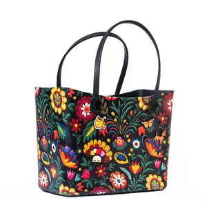 Tuff Totes Bordado – Embroidered-Style Rubber Tote | Waterproof, Durable & Charm-Friendly Design