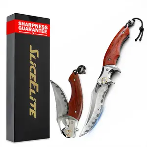 Folding Utility Tool (Fire Lotus, Black Lotus, Hannya Samurai, Black Sangre) – Steel Core, Premium Handle Options, Compact Flipper Design, Lightweight Everyday Carry for Daily Use