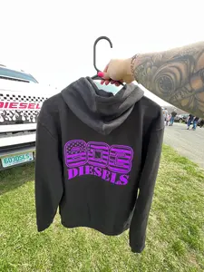 603 Diesels Logo Hoodie - Neon Violet