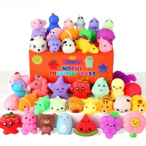 SleekHush 30pcs Mochi Squishies Toys - Mini Kawaii Fidget & Sensory Toys for Kids, Party Favors, Birthday Gifts (Sports & Outdoor Protective Gear Accessory)