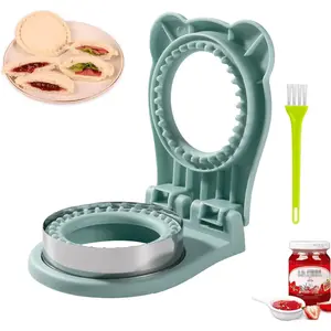 Uncrustable Sandwich Maker,Sandwiches Pocket Circle Shape 3.7Inch Sandwich Cutter and Sealer,Sandwich Cutter for Kids Breakfast and lunchboxes (Light Blue)