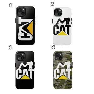 CAT Girl Phone Case Durable Tough Phone Case with Glossy Finish ShockAbsorbing Rubber Liner and UV Protection for Everyday Use