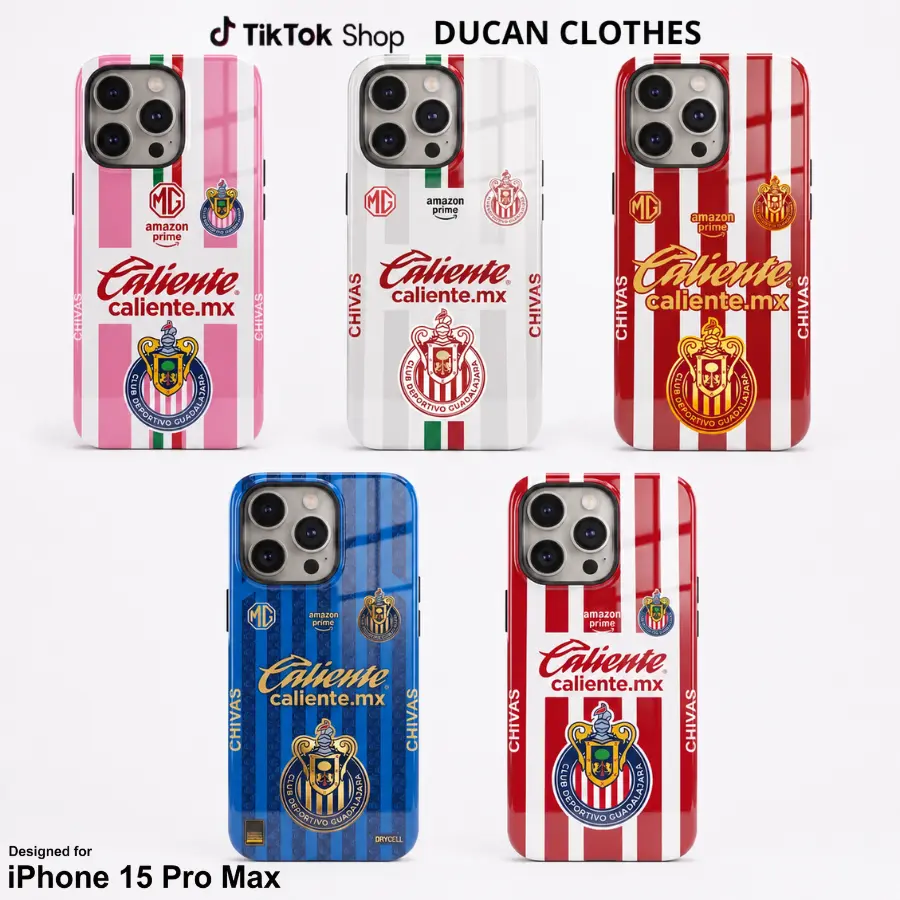 Chivas Phone Case 26-27 Jersey Style Phone Cover, Soccer Fan Case, Shockproof Slim Protective Case for IP Series