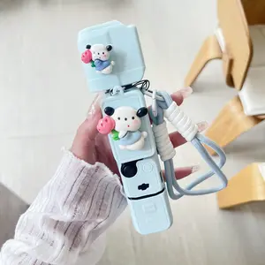 Luxury Tulip Dog Silicone Camera Protection Case, Handheld Gimbal Bag, Camera Gimbal Stabilizer, Compatible with Dji Pocket 3, Durable Camera Cover, Camera Accessories