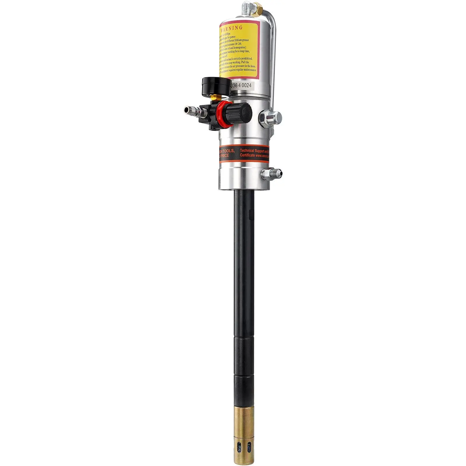 VEVOR Grease Pump, 50:1 Pressure Ratio Air Operated Grease Pump with 13 ft High Pressure Hose and Grease Gun, Pneumatic Grease Pump, Portable Lubrication Grease Pump with 360 °   Swivel Grease Gun Head