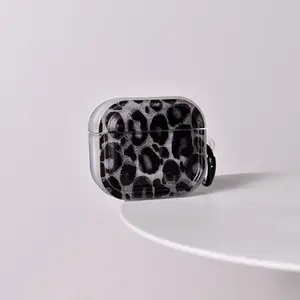 Leopard Print Earbud Case for Apple AirPods Pro 3, Bluetooth-compatible Wireless, Noise-Canceling, Universal Fit, Shockproof Protection