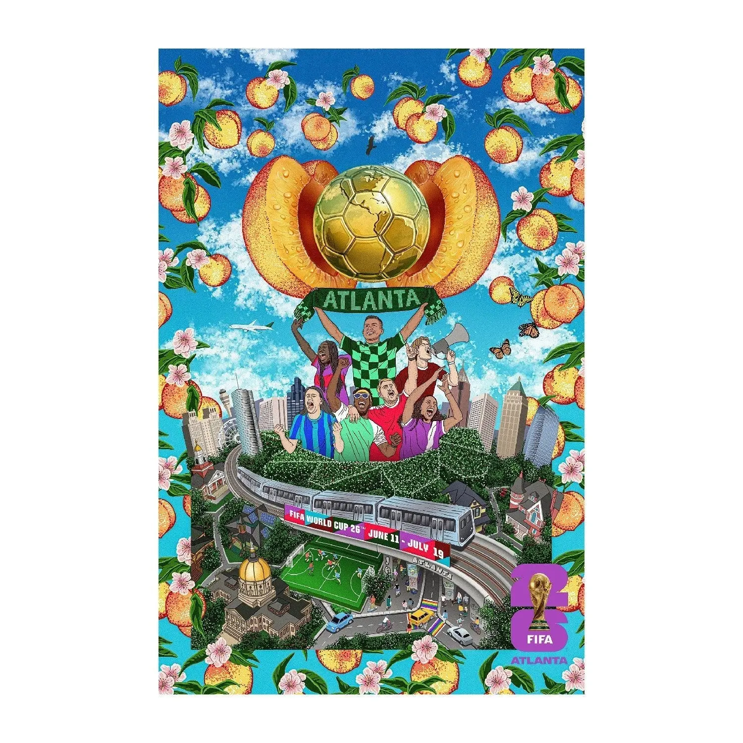FIFA World Cup 2026™ Atlanta Host City Poster FIFA World Cup 2026™ Atlanta Host City Poster