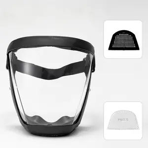 Adjustable Anti Fog Full Face Protective Shield, Durable Impact Resistant Transparent Plastic Visor With Comfortable Fit, Practical Protective Gear For Grinding, Kitchen Tasks And Outdoor Daily Work.