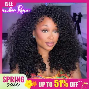 [NEW ARRIVAL] ISEE HAIR Burmese Curly Human Hair Half Wig InvisiFit Strap Glueless Wig for Beginners #TikTokShopSpringGlowUp