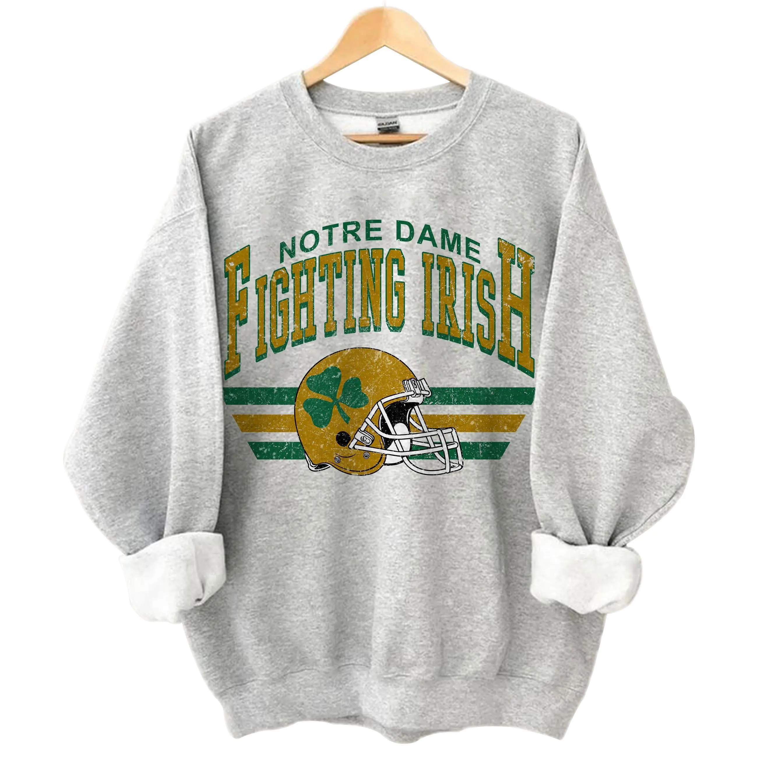 Fighting Irish Vintage Sweatshirt, University of Vintage Sweatshirt, Vintage Sweatshirt, Classic Sport Sweatshirt Unisex Sport, Gift For Fans