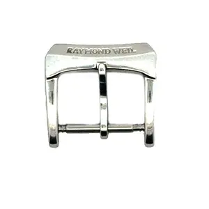 12mm Raymond Weil Silver Tone Stainless Steel Buckle Clasp