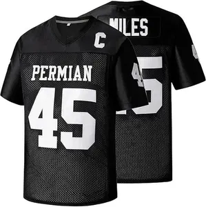 Boobie Miles Jerseys #45 Permian Football Jersey Friday Night Lights for Men Black White