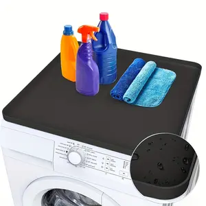 Washing Machine Storage Mat, Non-Slip Waterproof Washer Dryer Top Cover - 1pc, Washer Dryer Covers, Waterproof Washing Machine Cover, Washing Machine Protector Mat, Home Organizers, Dust Cover