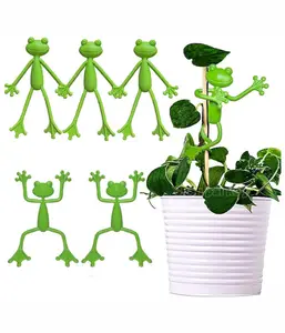 (5Pcs)Frog Plant Stand, Frog Plant Holder, Flower Pot Hugger Plant Climbing Fixture Clips, Cute & Stable Support, Make Your Plants Stand More Upright, For Indoor, Outdoor