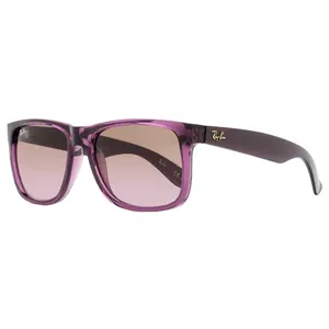 Ray-Ban Justin Sunglasses RB4165 6595/14 Transparent Violet 54mm